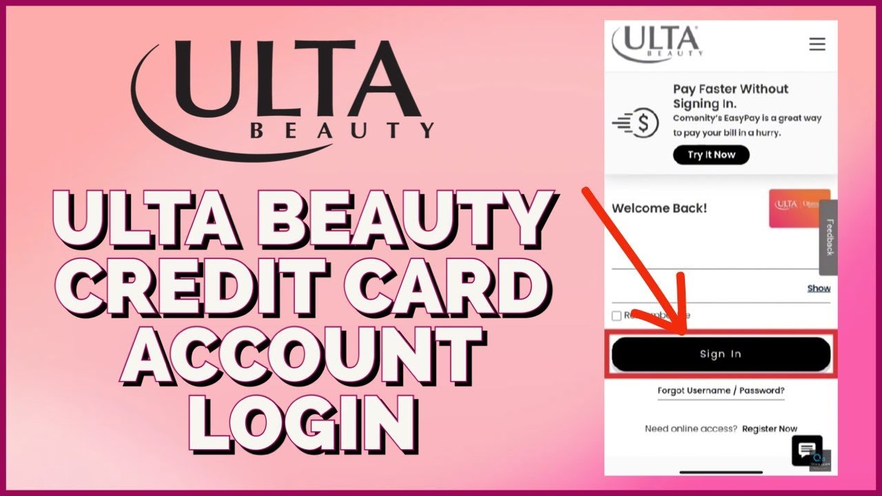 ulta credit card login